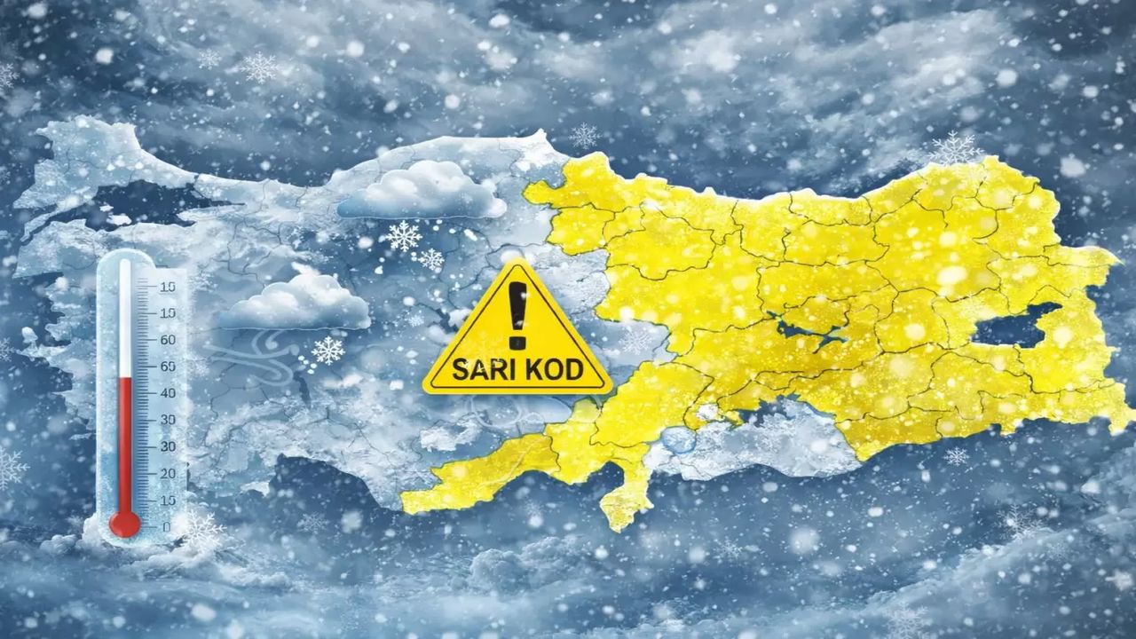 Soğuk hava gitmiyor! 21 il için sarı alarm: Kar ve fırtına birlikte geliyor
